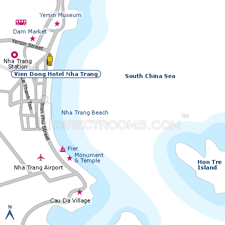 Vien Dong Hotel Nha Trang map