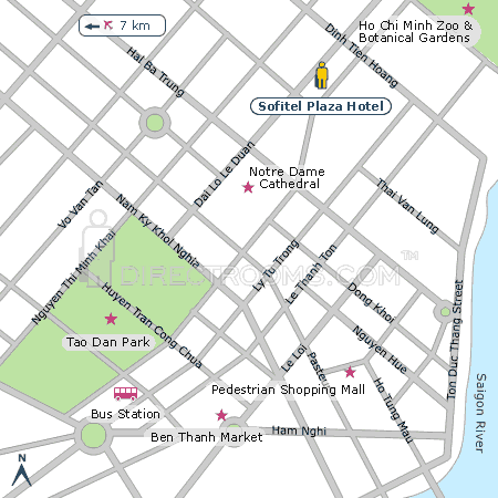 Sofitel Plaza Hotel map