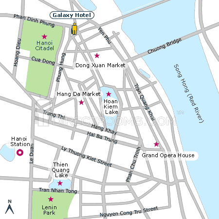 Galaxy Hotel map