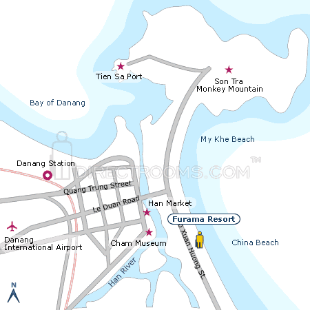 Furama Resort map