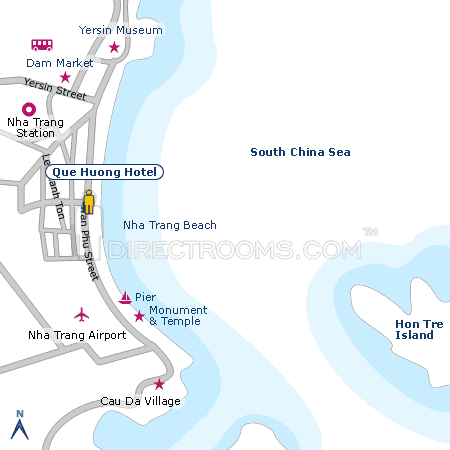 Que Huong Hotel map