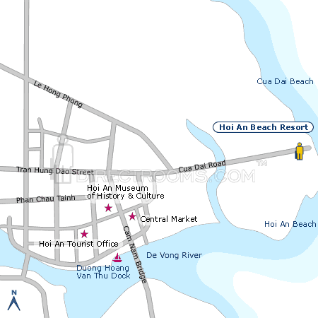Hoi An Beach Resort map