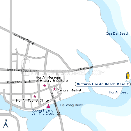 Victoria Hoi An Beach Resort map