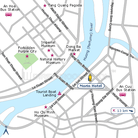 Morin Hotel map